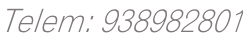 Telem: 938982801